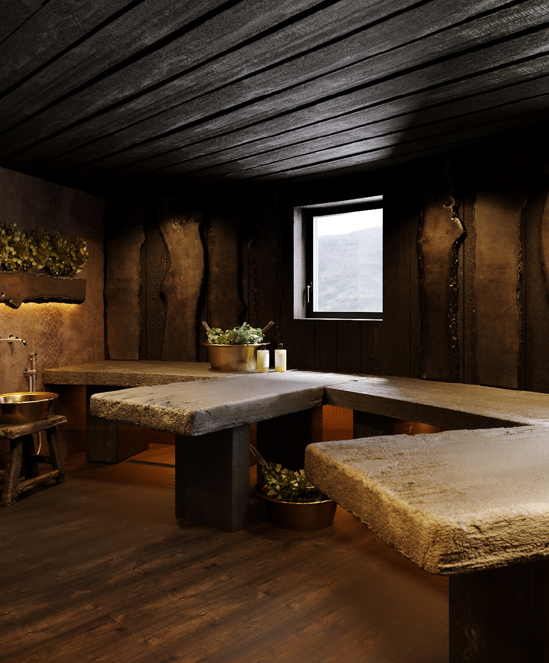 Банные комплекс на территории гольф-клуба