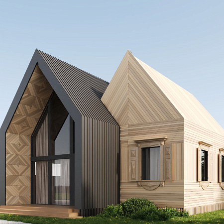 Проект гостевого дома дуплекс