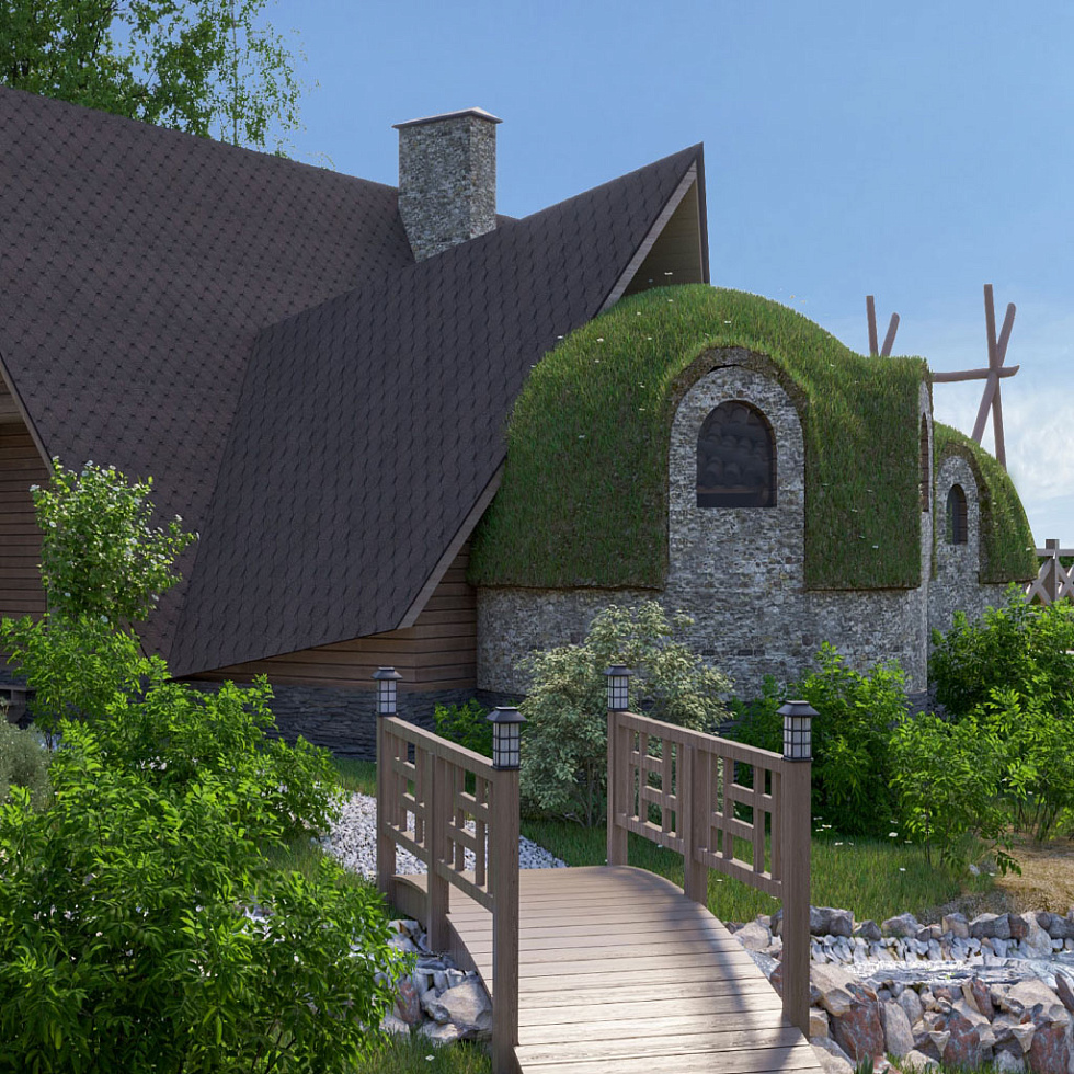 Концепция банного комплекса “Остров Русский”